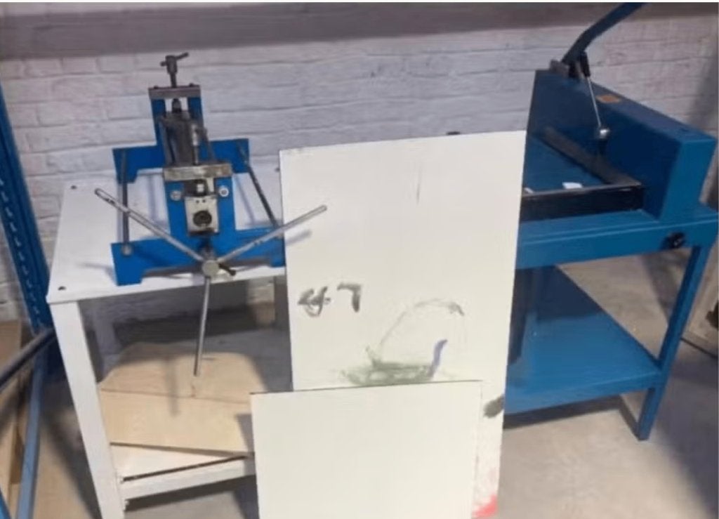 kleine mobiele drukpers, Ophalen, Gebruikt