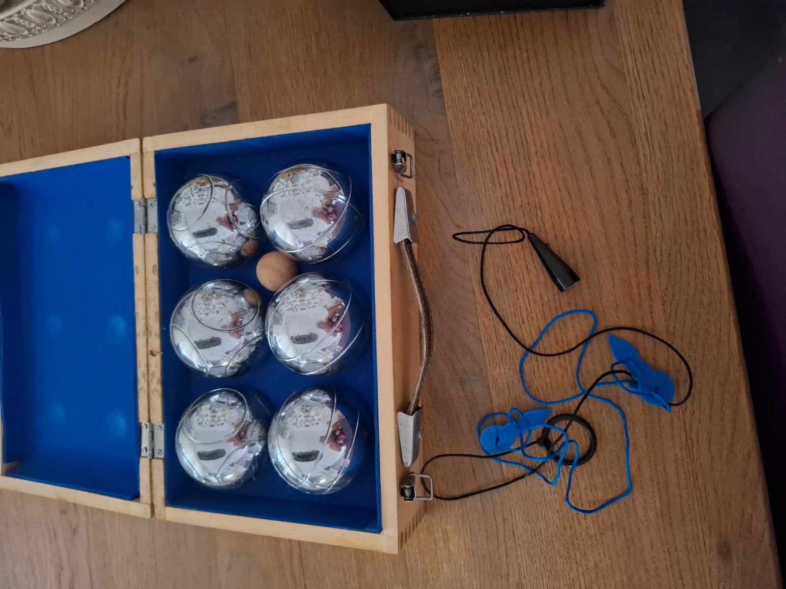 Luxe jeu de boules set in houten koffer, Ophalen