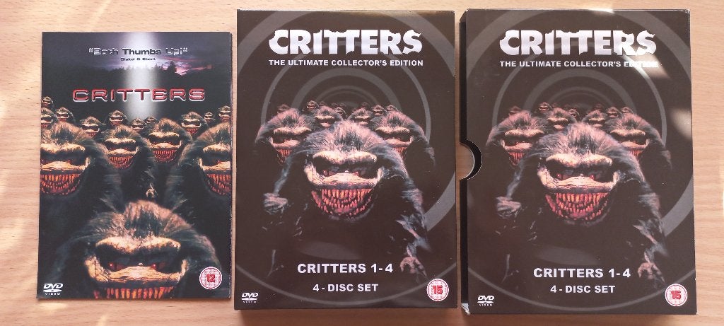 Critters 1-4 The ultimate collector's edition 4disc box, Engels, Verzenden, Overige genres, Zo goed als nieuw