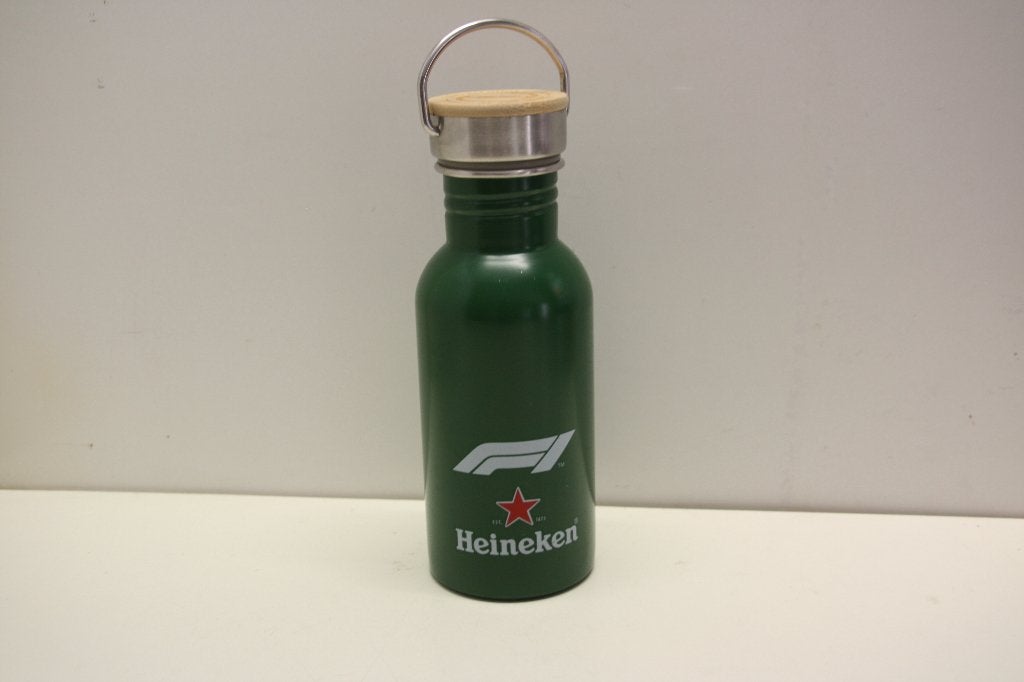Heineken F1 Waterfles-Zero Alcohol At The Wheel. RVS. Nieuw., Ophalen of Verzenden, Nieuw, Overige typen, Heineken
