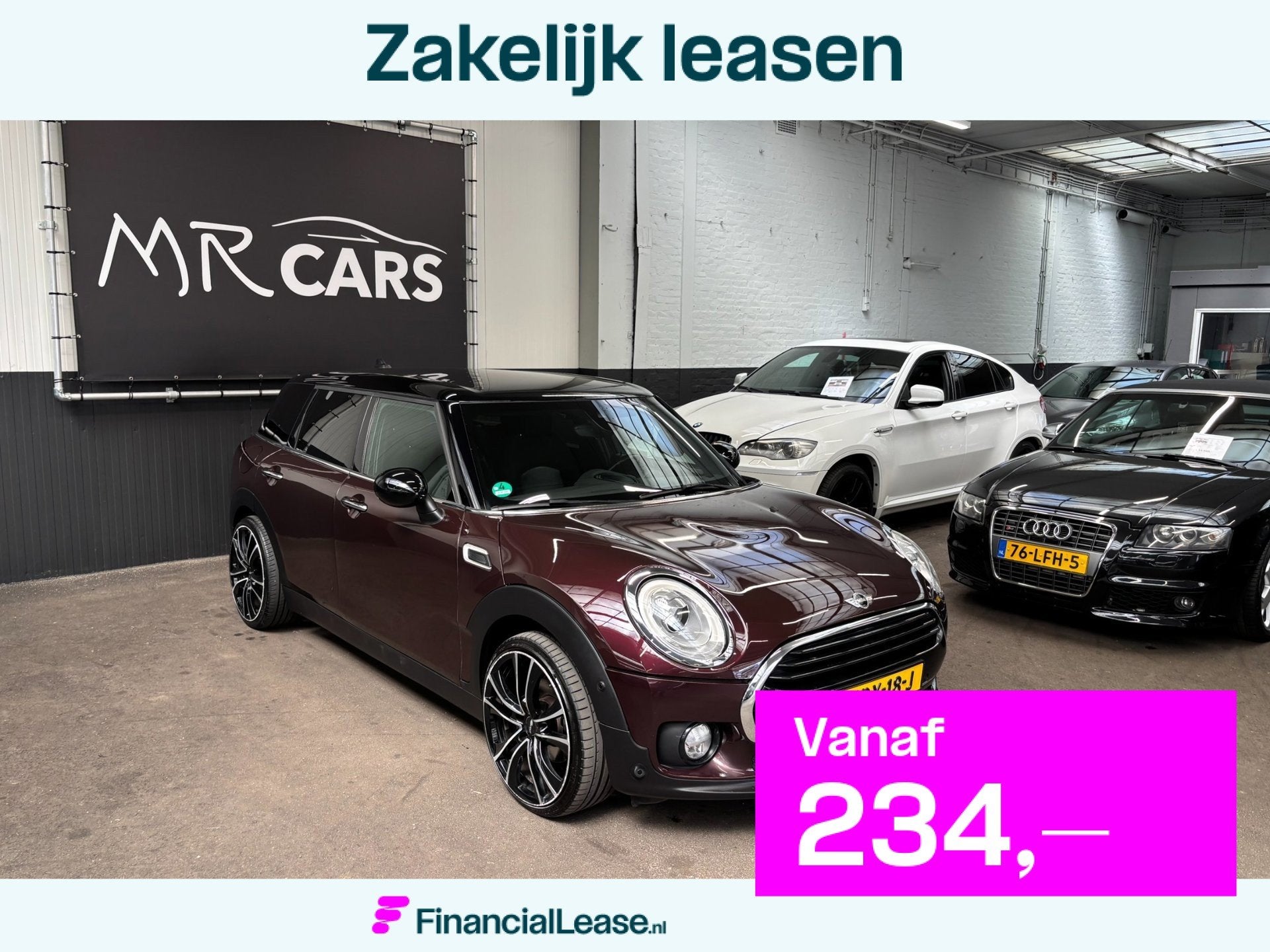Mini Mini Clubman 1.5 Cooper Chili Serious Business Navi/Air, Voorwielaandrijving, 136 pk, Gebruikt, Leder en Stof