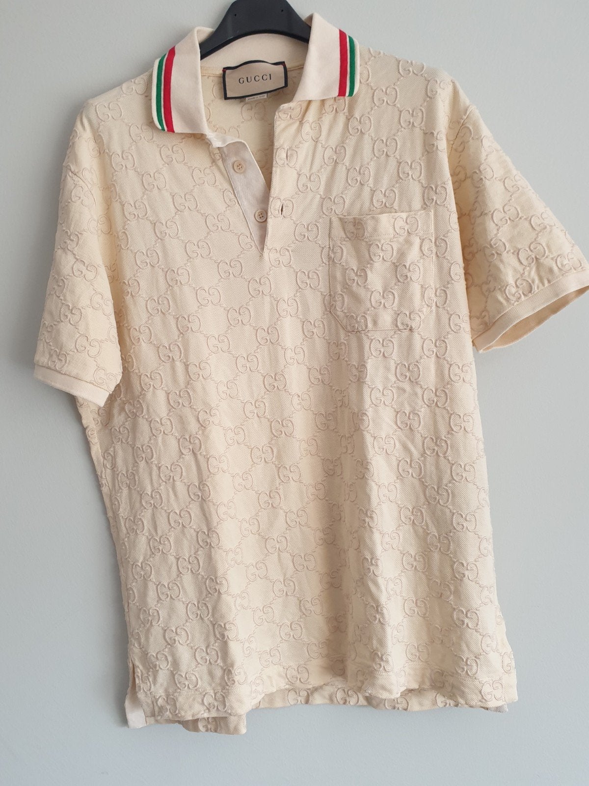 Gucci Polo Shirt, Kleding | Heren, T-shirts, Overige kleuren, Maat 48/50 (M), Ophalen of Verzenden, Zo goed als nieuw