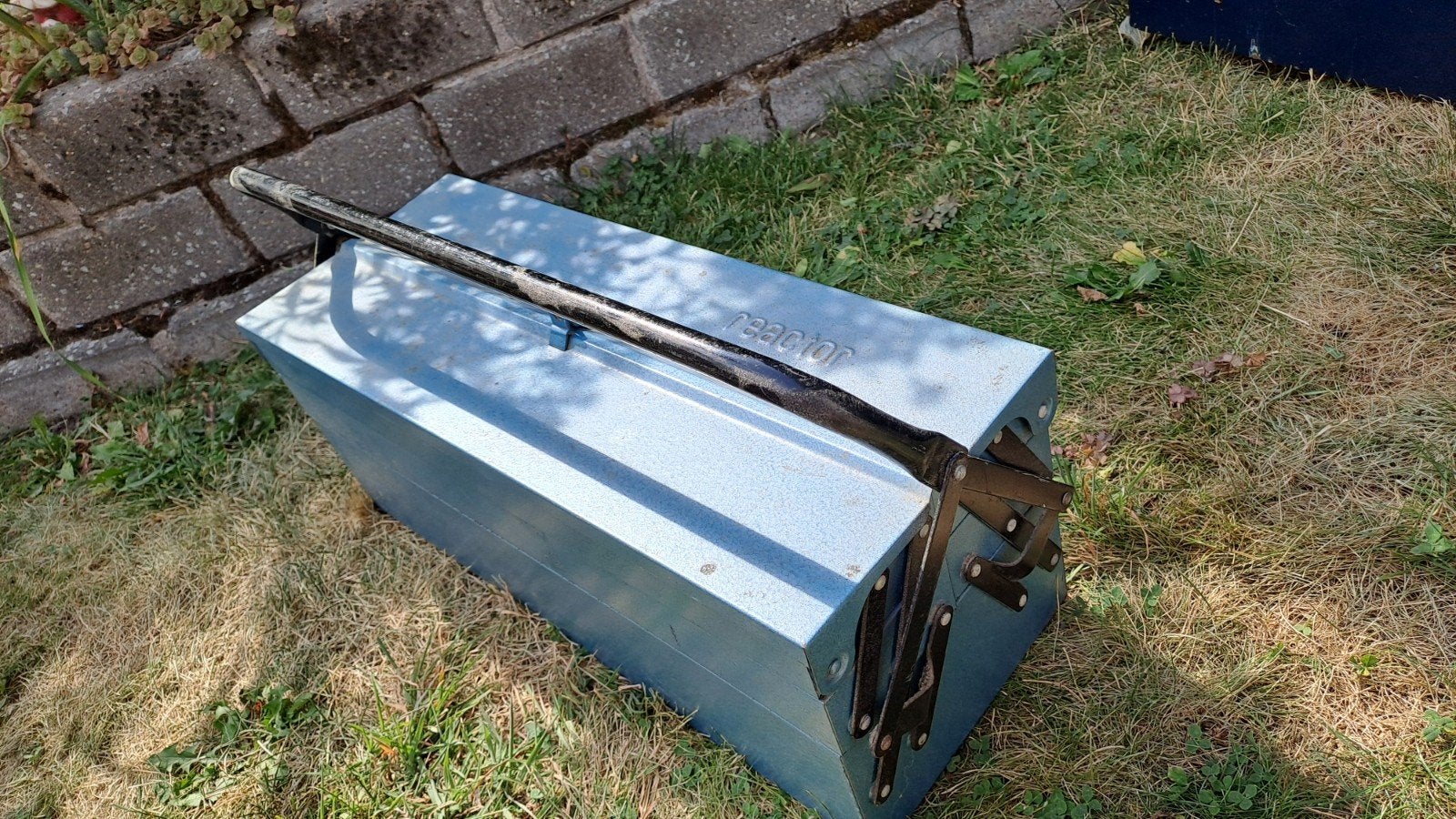 Oude metalen gereedschapskist - Goede staat, Ophalen, Gebruikt