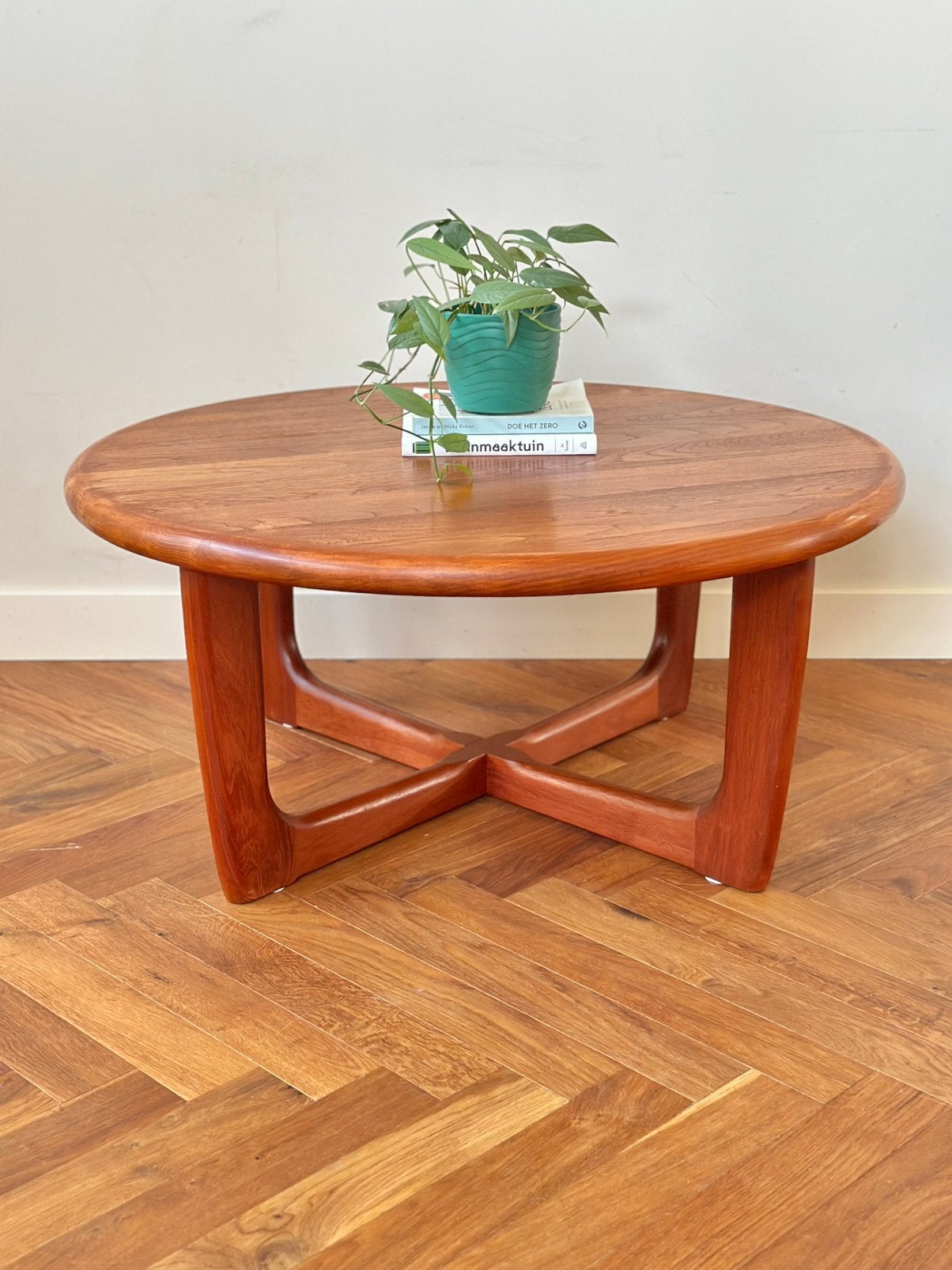 Vintage design salontafel Deens Niels Bach jaren 50/60/70, Ophalen, Gebruikt, 50 tot 100 cm, 100 tot 150 cm
