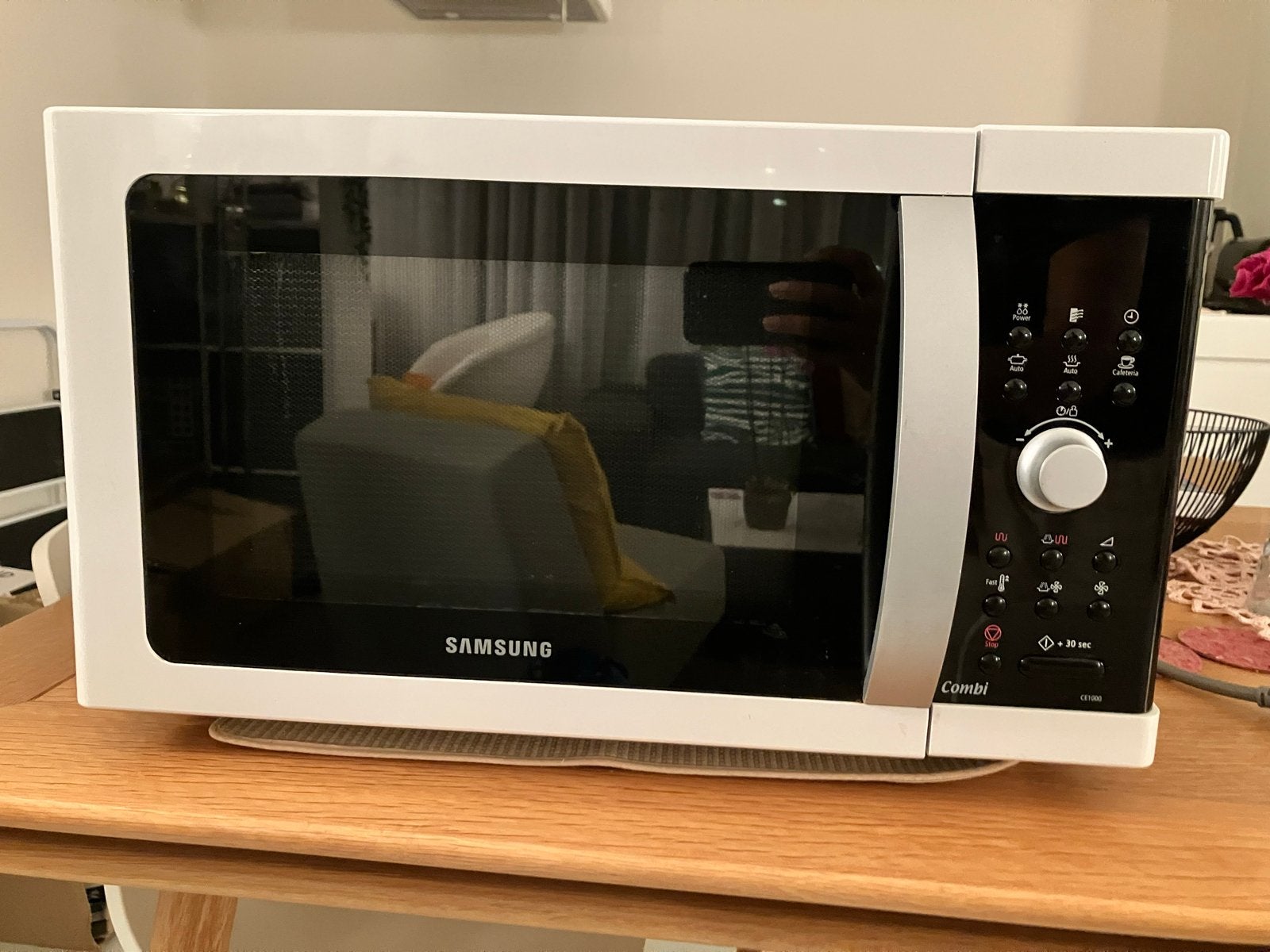 Samsung CE1000 combination microwave with grill and oven, Witgoed en Apparatuur, Magnetrons, Ophalen, Combimagnetron, Gebruikt