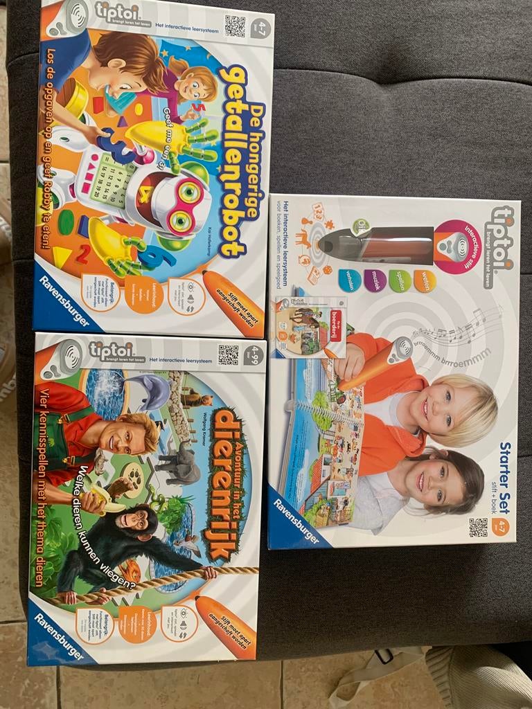 Tiptoi starter pakket met 2 spellen erbij, Ophalen of Verzenden, Nieuw