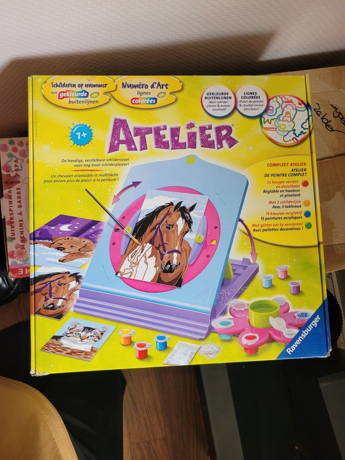 nieuw in doos.Ravensburger Atelier Paarden Schilderen op Num, Ophalen of Verzenden