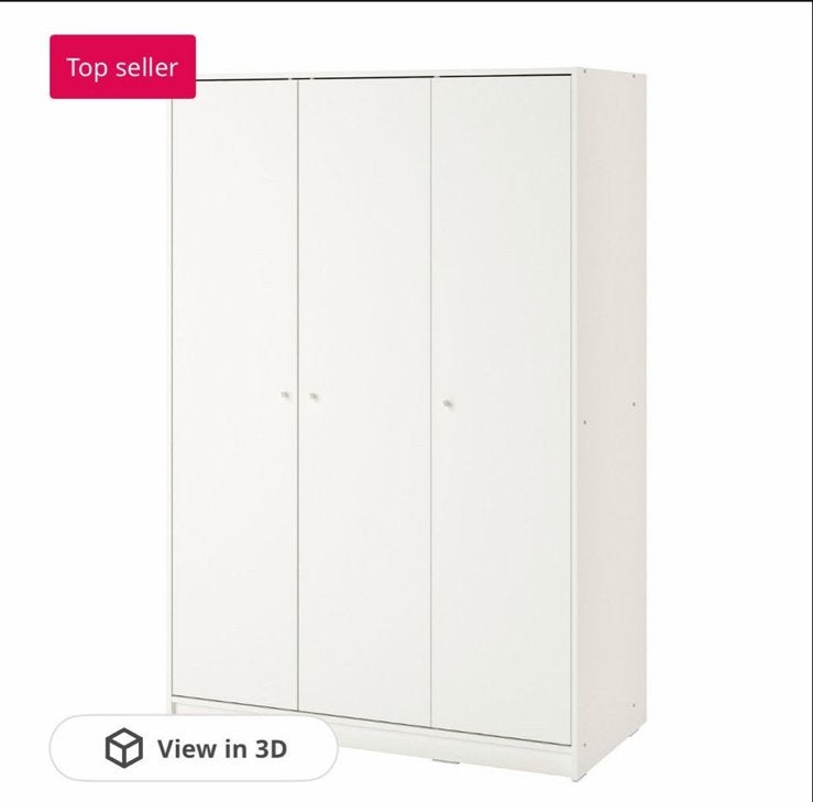IKEA KLEPPSTAD Kast, Ophalen, Overige materialen, 100 tot 150 cm, Zo goed als nieuw