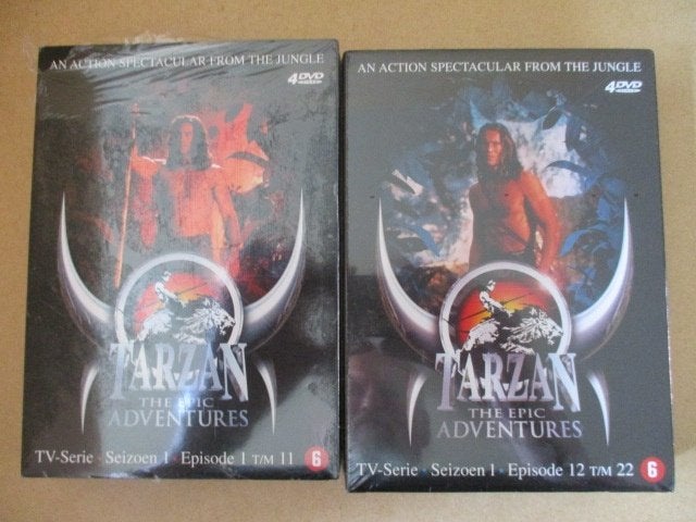adv10921 tarzan 8x dvd, Verzamelen, Stripfiguren, Ophalen, Overige figuren, Gebruikt, Overige typen
