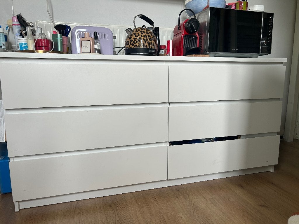 IKEA MALM lade kast 6 lades, Ophalen, Gebruikt, 5 laden of meer, 50 tot 100 cm