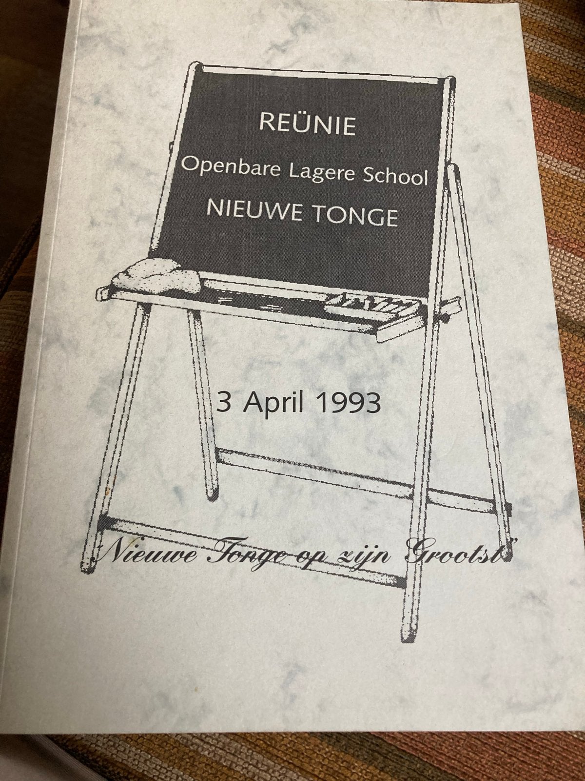 Boek(je) Reünie Openbare Lagere School Nieuwe Tonge 1993, Boeken, Ophalen of Verzenden, Zo goed als nieuw