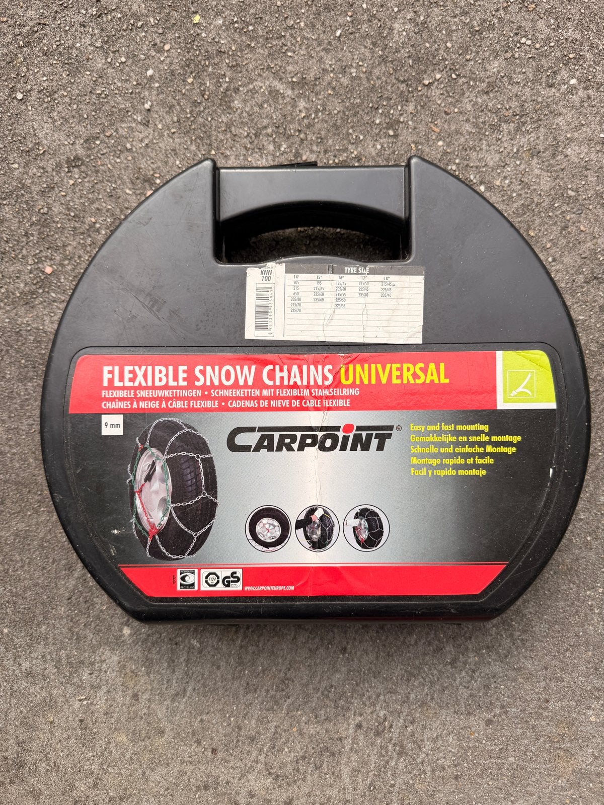 Carpoint Universele Flexibele Sneeuwkettingen, Auto diversen, Ophalen of Verzenden, Gebruikt