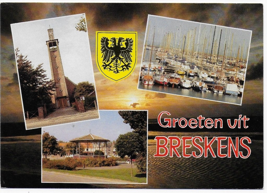 Breskens Gelopen Ansichtkaart ( B6001 ), Ophalen of Verzenden, 1980 tot heden, Gelopen, Zeeland