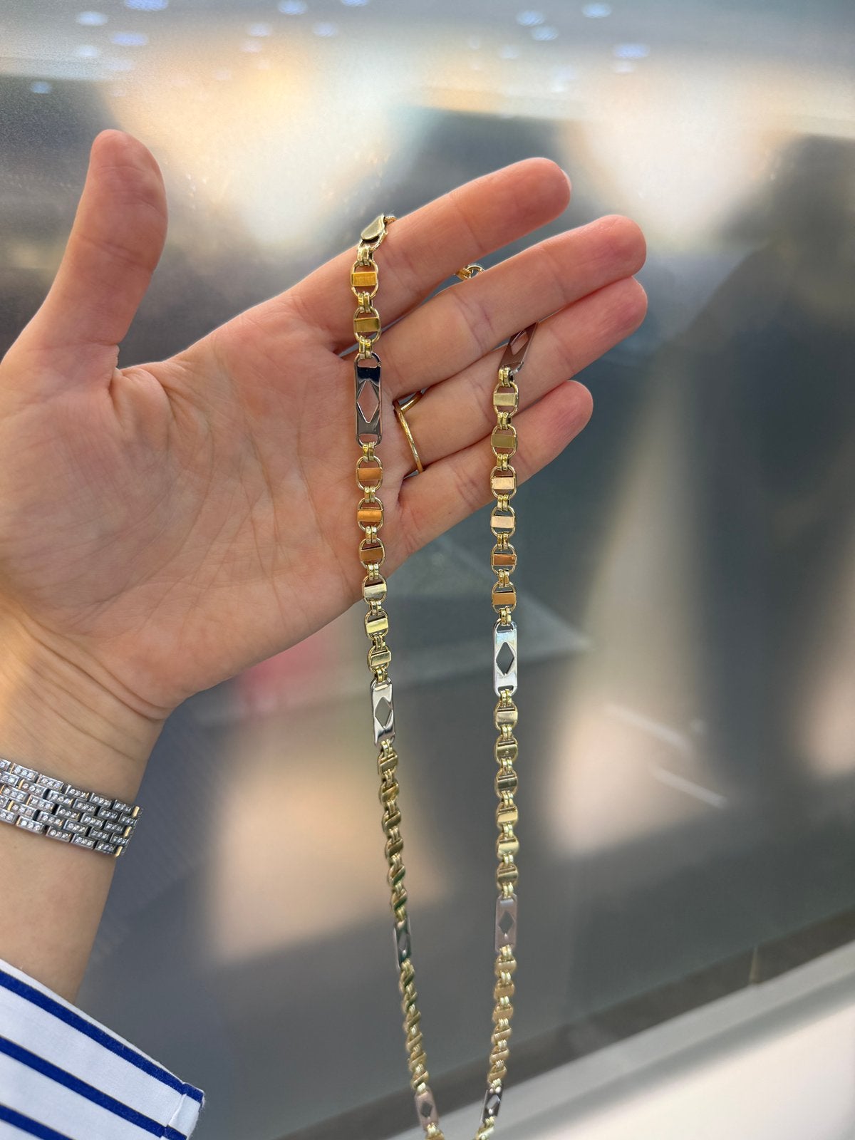 14KT Goud - 28.5 Gram - Ketting - PLATTE MAGNUM, Ophalen, Nieuw, Goud