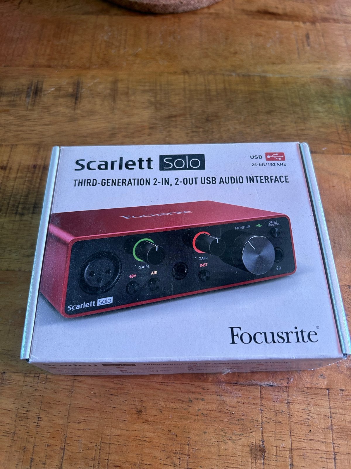 Focusrite Scarlett Solo 3rd Gen Audio Interface, Ophalen, Zo goed als nieuw