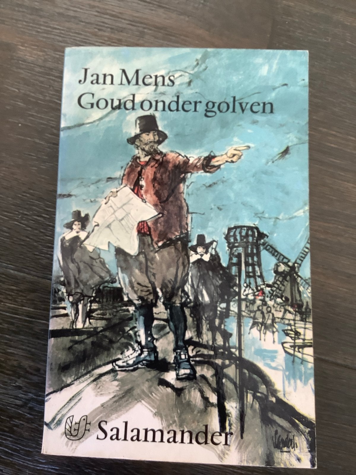 Jan Mens - Goud onder golven (Salamander), Ophalen of Verzenden, Gelezen, Nederland