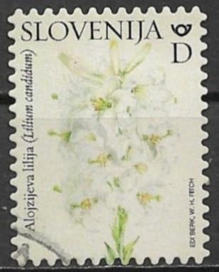 Slovenië 2024 mi.1612 flora WITTE LELIE nom. D, Verzenden, Overige landen, Gestempeld