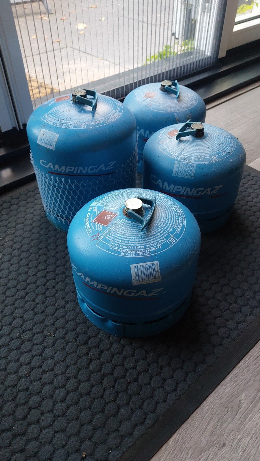 Campingaz gasfles (leeg) model 904, Ophalen, Gebruikt