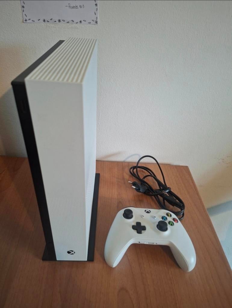 Xbox One S Digital 1TB met controller - Wit, Ophalen, Gebruikt, Wit