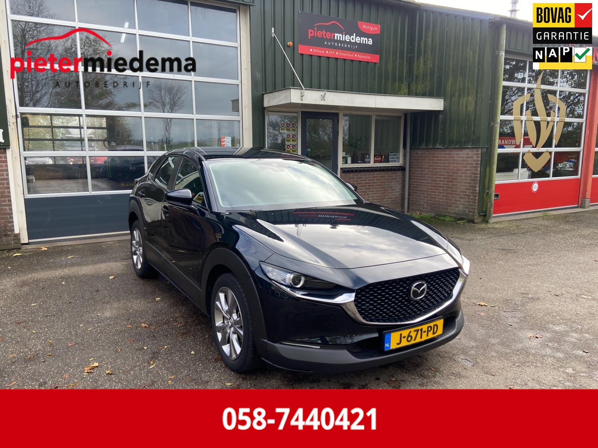 Mazda CX-30 2.0 e-SkyActiv-X M Hybrid Comfort / 12 MND BOVAG, Auto's, Mazda, Gebruikt, 4 cilinders, Zwart, Origineel Nederlands