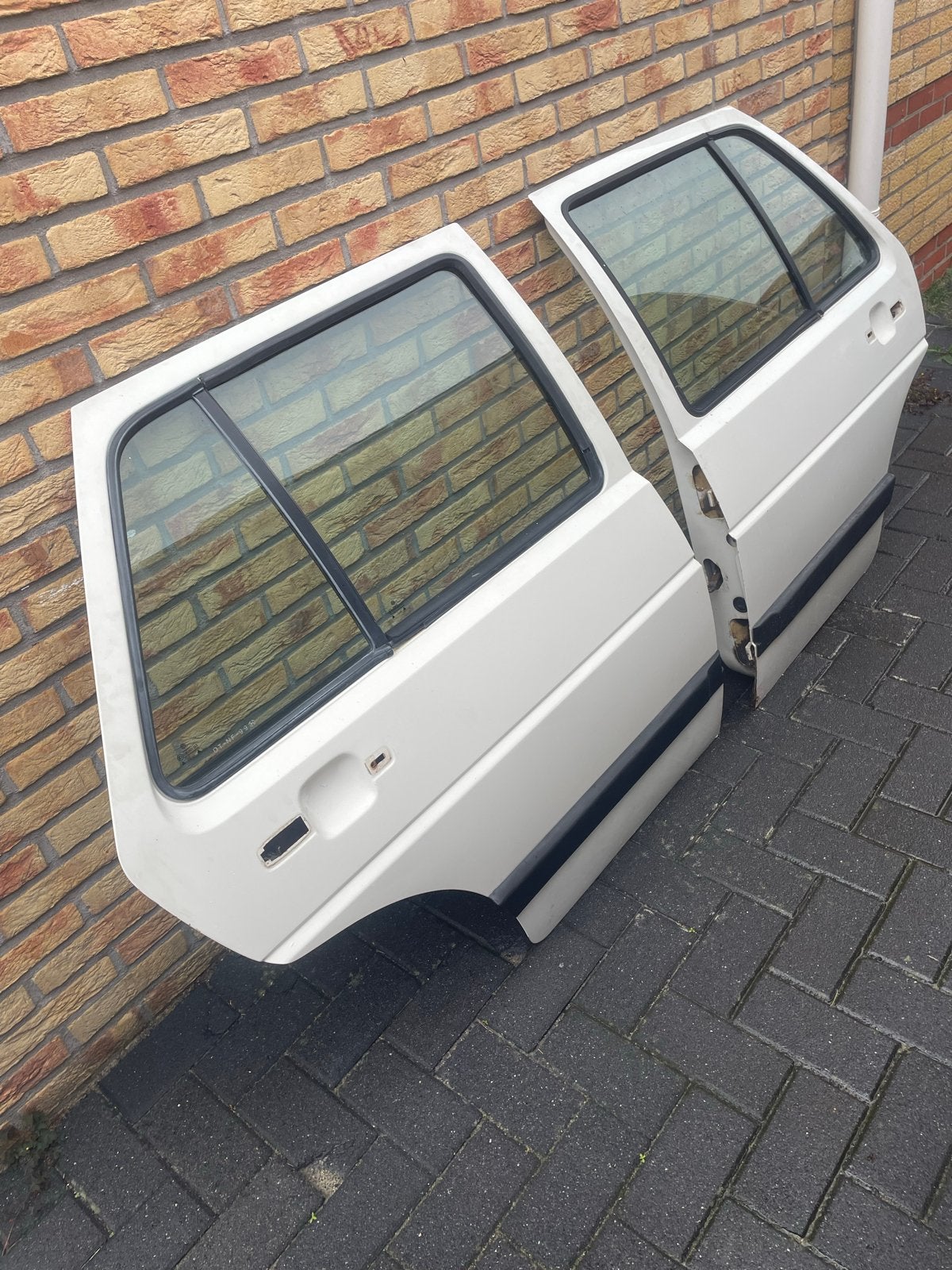 Witte Achterdeuren Links en Rechts voor Golf MK2, Auto-onderdelen, Carrosserie en Plaatwerk, Ophalen, Gebruikt, Achter, Volkswagen