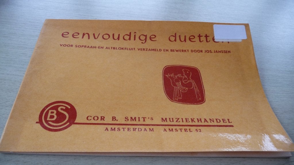Eenvoudige duetten voor blokfluit, Ophalen of Verzenden, Gebruikt, Les of Cursus, Blokfluit