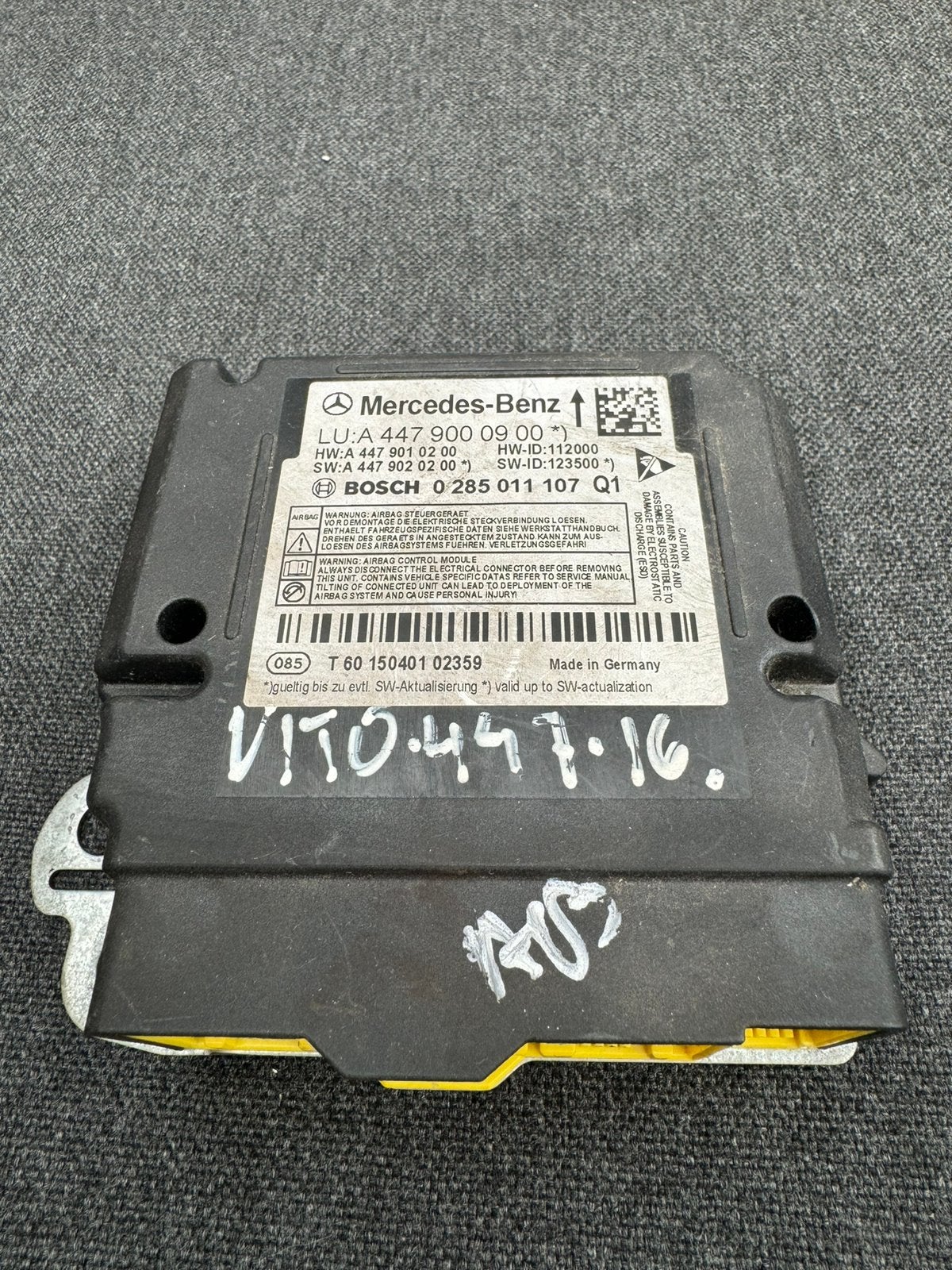 bosch, Mercedes vito W447 airbagunit module, Auto-onderdelen, Ophalen of Verzenden, Mercedes-Benz