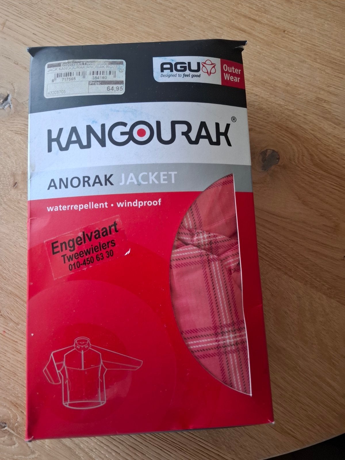 nieuw regenjack maat L AGU roze windjack, Agu, Ophalen of Verzenden, Nieuw