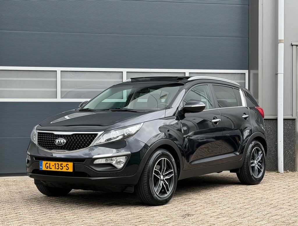 Kia Sportage 1.6 GDI DynamicPlusLine bj.2015 Pano|Navi|Camer, Voorwielaandrijving, 4 cilinders, Zwart, Origineel Nederlands