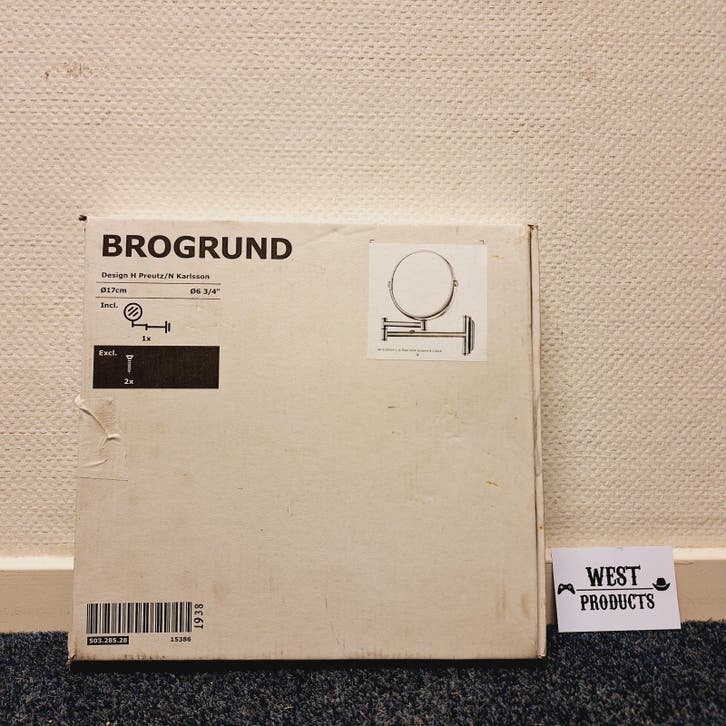 Nieuw: IKEA Brogrund 503.285.28 | Spiegel, Roestvrij Staal