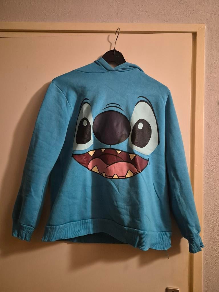 Disney Stitch hoodie – in goede staat met klein vlekje (zie, Ophalen of Verzenden, Blauw