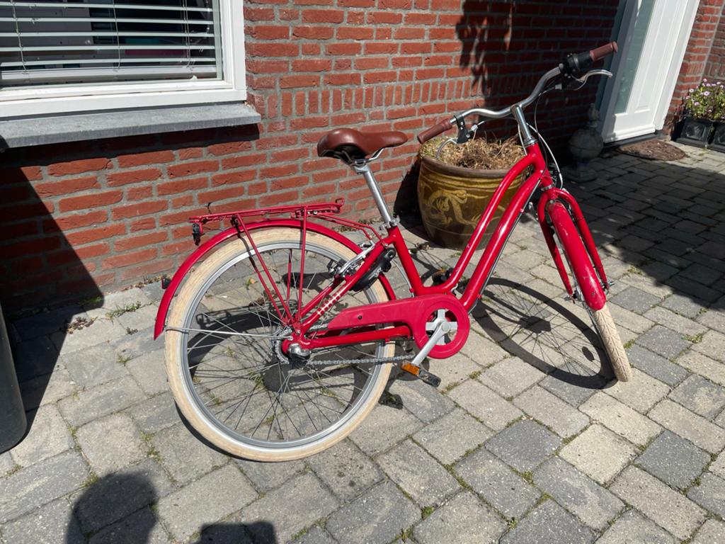Decathlon 24 inch fiets - Achterlicht defect, Ophalen, Gebruikt, Velgrem, 20 inch of meer