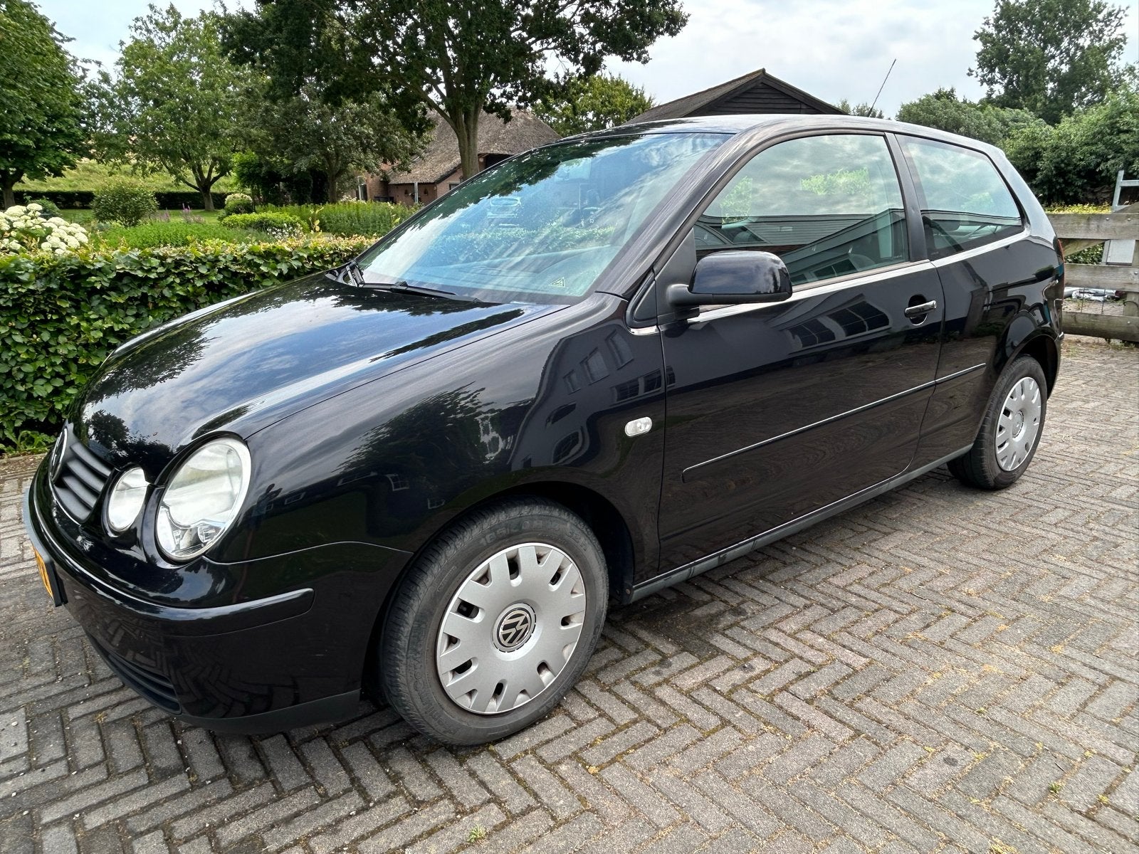 Volkswagen Polo 1.4 Turijn 55KW 2005 Zwart, Voorwielaandrijving, 4 cilinders, Zwart, Origineel Nederlands