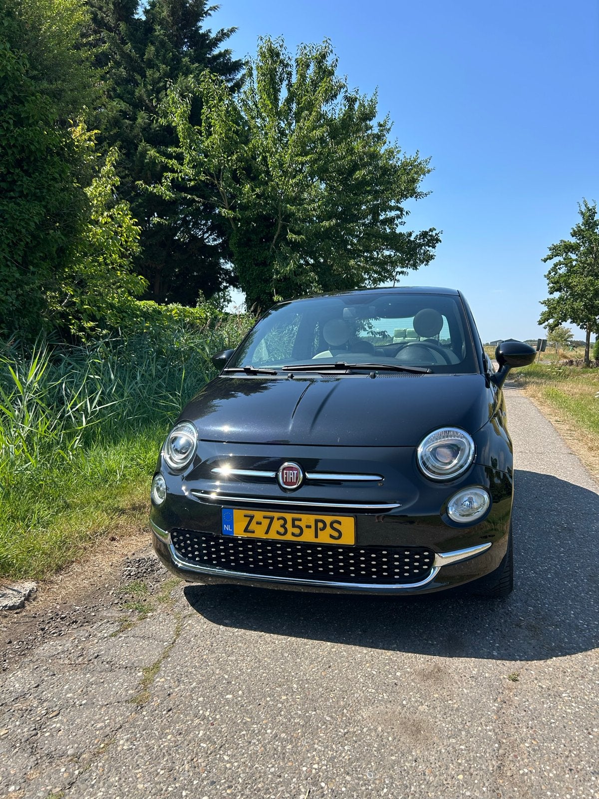 Fiat 500 1.0 70pk dolcevita Hybrid 2021 Zwart, Voorwielaandrijving, 4 stoelen, Zwart, Handgeschakeld