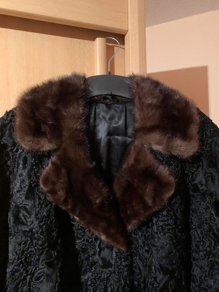 Mooie echte Bontjas Persianer, Kleding | Dames, Jassen | Winter, Ophalen of Verzenden, Zo goed als nieuw, Maat 42/44 (L), Zwart