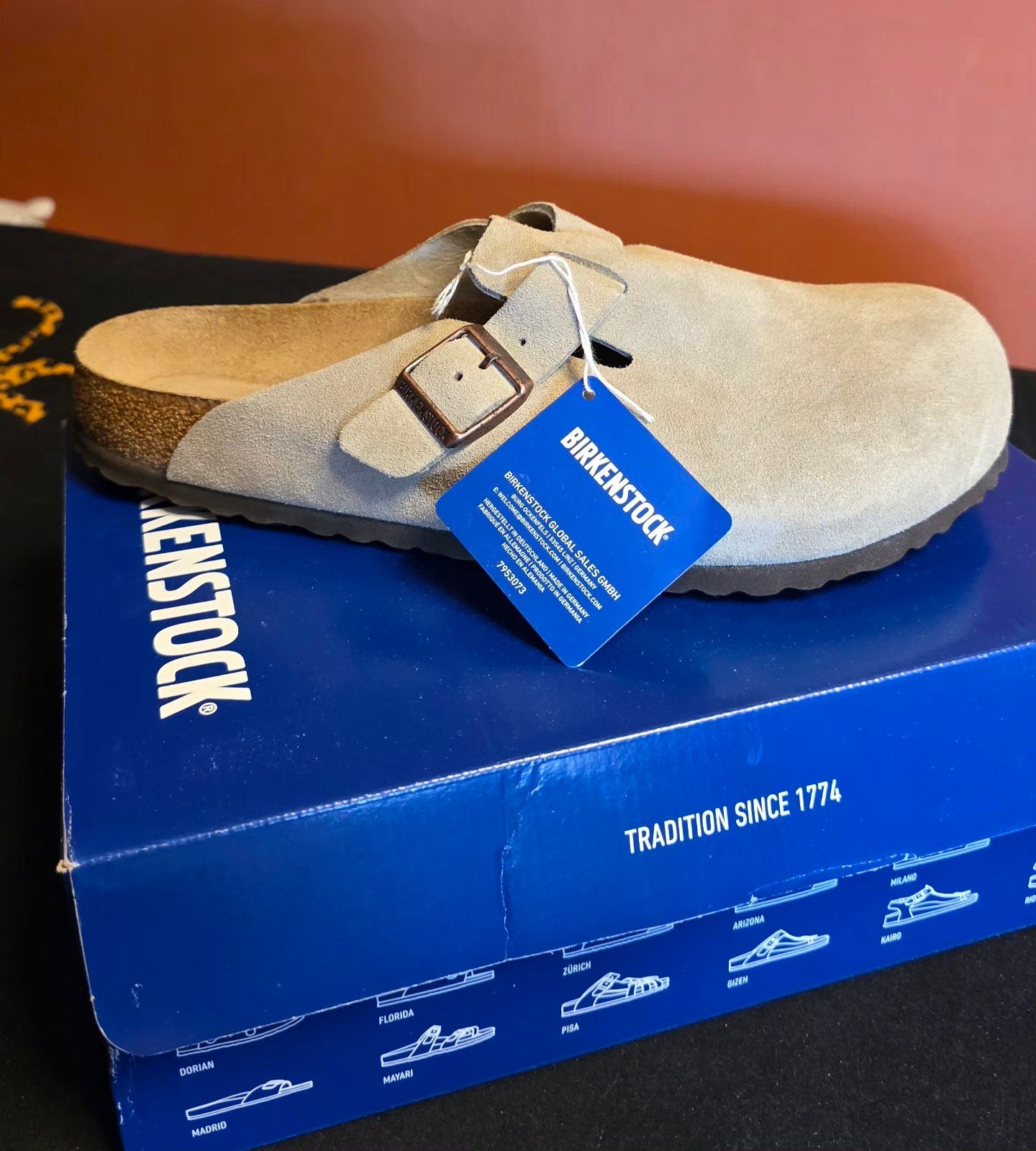 Birkenstock Boston BS Klompen - Taupe - Maat 44, Overige kleuren, Klompen, Nieuw, Ophalen of Verzenden