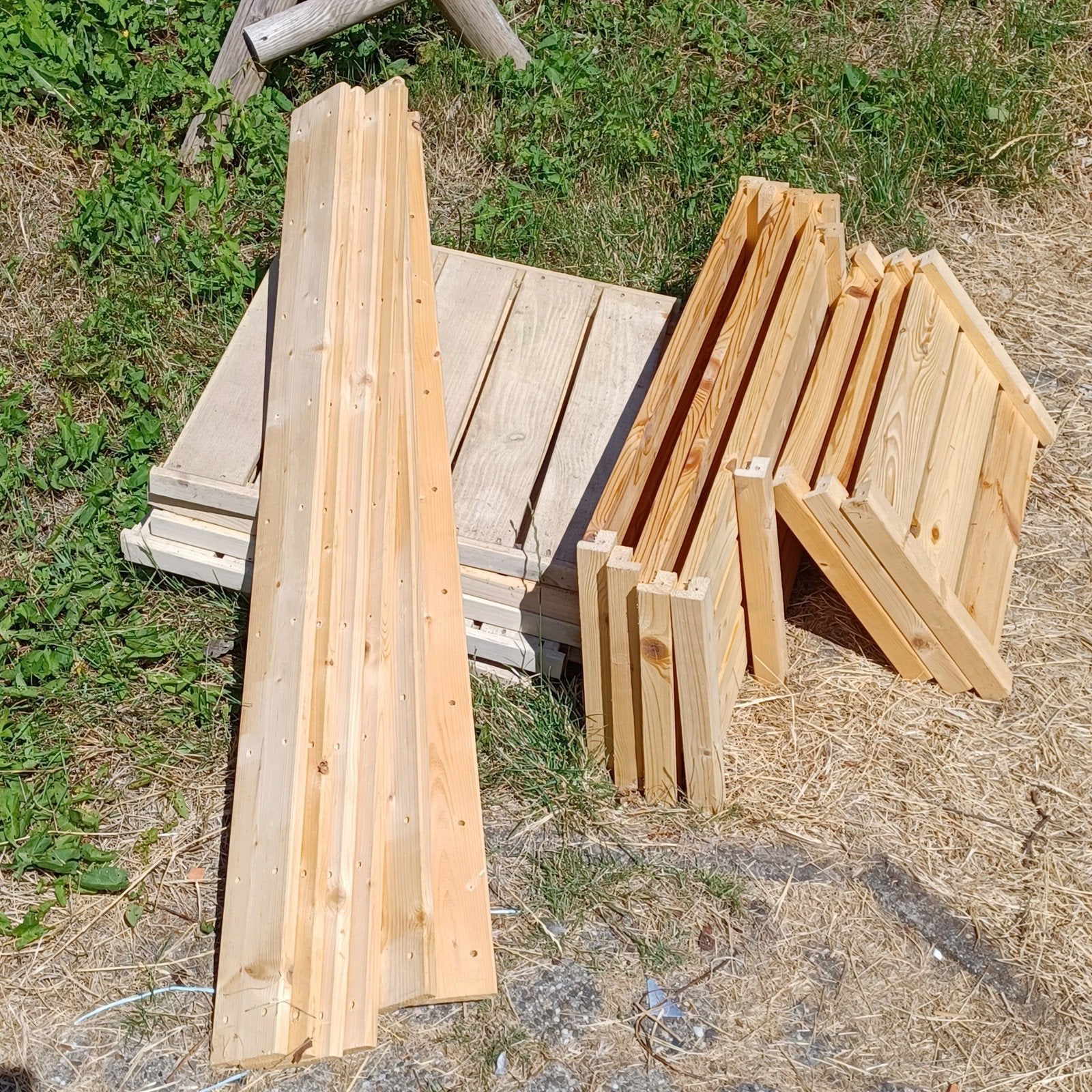 delen houten IKEA stellingkast (GEEN SCHROEVEN), Ophalen, Gebruikt