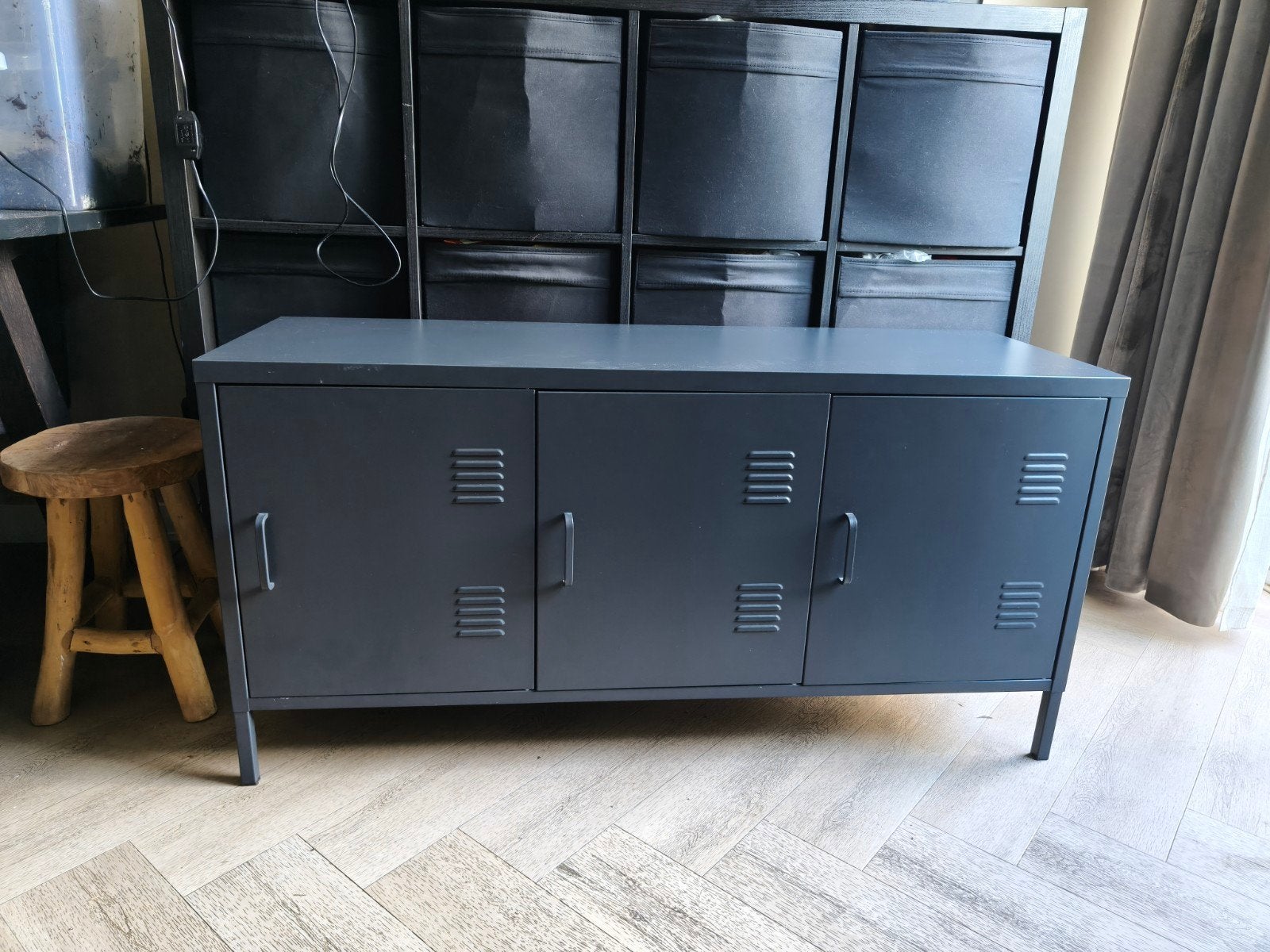 2x Viborg antraciet/zwart locker metaal kastje, Huis en Inrichting, Kasten | Lockerkasten, Ophalen of Verzenden