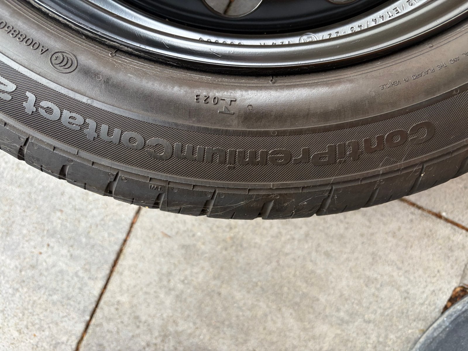 Continental PremiumContact 195/55 R16 reservewiel op velg, Auto diversen, Auto-accessoires, Gebruikt, Ophalen