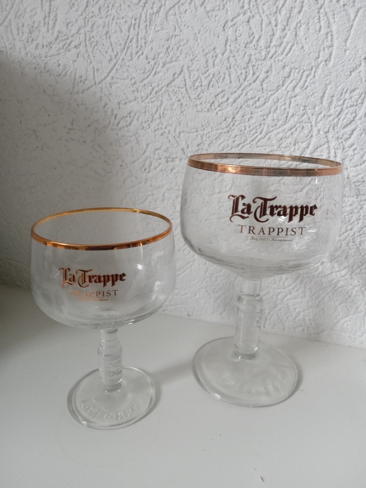 la trappe glazen 1x u.k., Ophalen of Verzenden, Zo goed als nieuw, Glas of Glazen, La Trappe