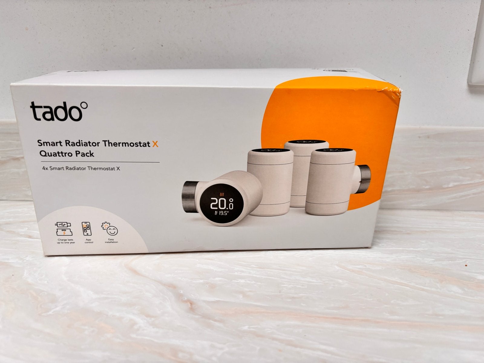 2x Tado Smart Radiator Thermostat X - Nieuw in doos, Thermostaat, Minder dan 30 cm, Nieuw, Minder dan 60 cm