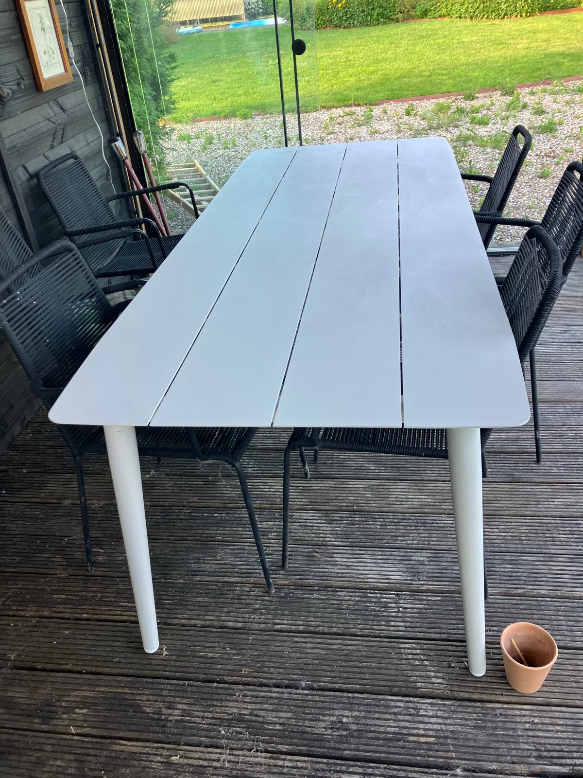 Manifesto Sora aluminium tuintafel, Tuin en Terras, Tuintafels, Ophalen, Zo goed als nieuw, Rechthoekig, Aluminium