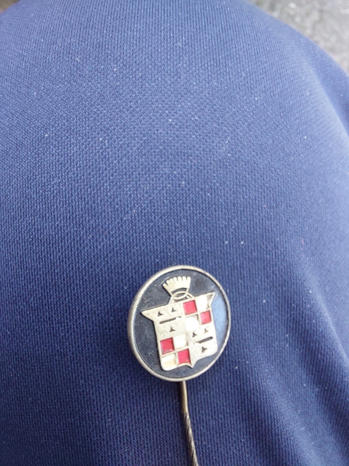 Vintage reversspeldje met wapenschild, Ophalen of Verzenden, Gebruikt, Overige onderwerpen, Speldje of Pin