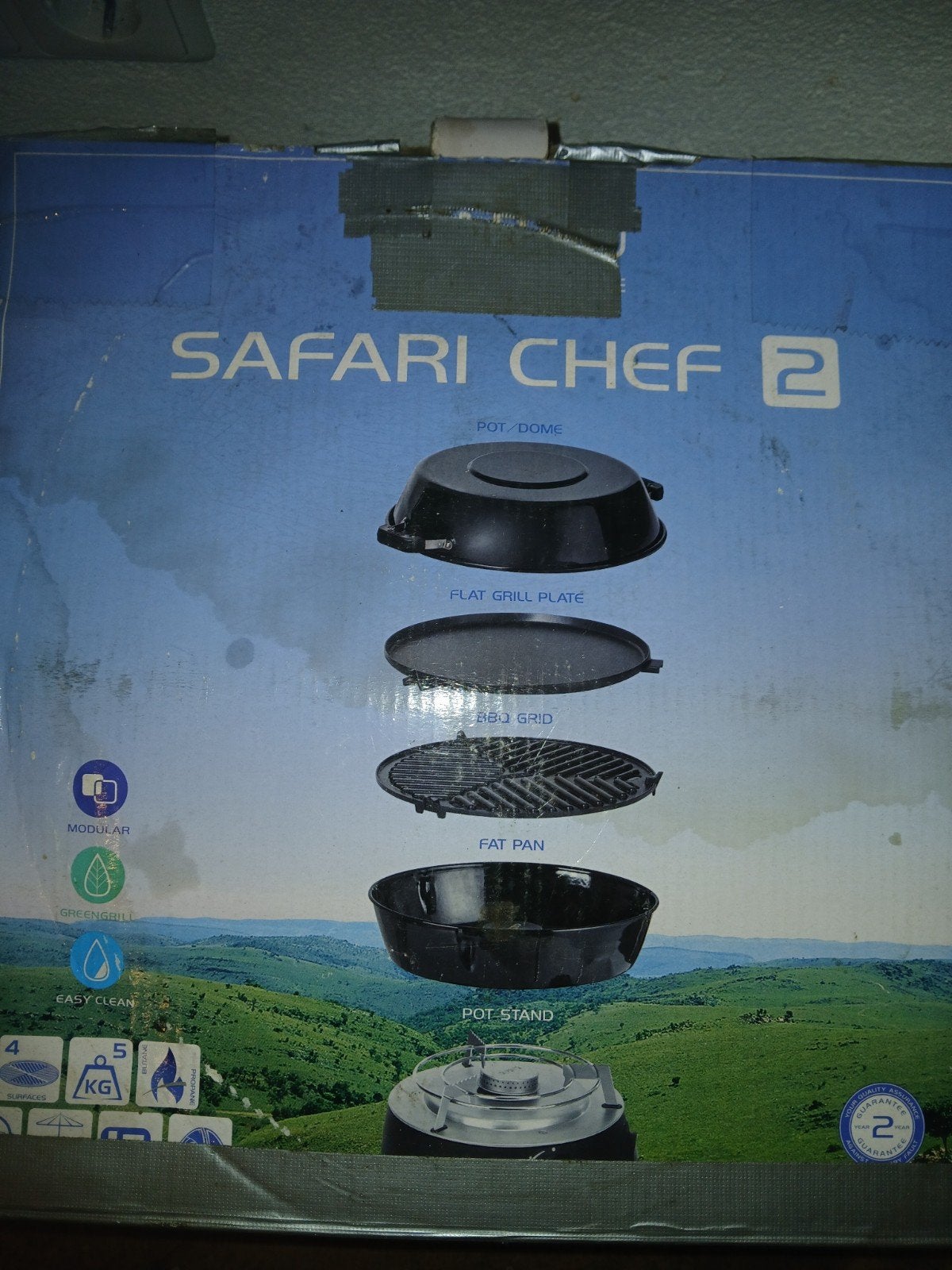 Cadac Safari Chef 2 met Pizza Steen 25cm, Ophalen, Gebruikt