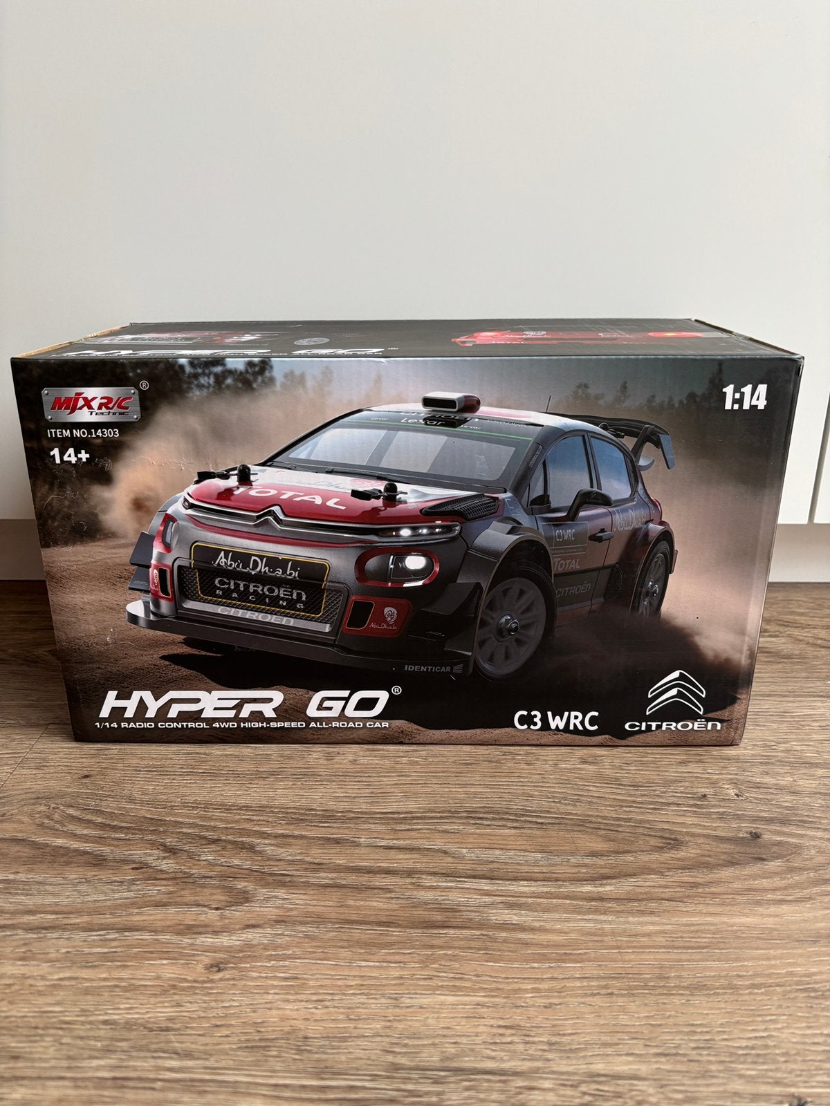 MJX Hyper GO 14303 1/14 Citroën C3 WRC 4WD Brushless RC auto, Elektro, Auto offroad, Schaal 1:14, Nieuw