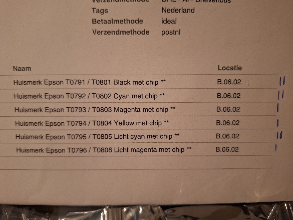 Huismerk EPSON cartridges (9st), Ophalen of Verzenden, Nieuw, Cartridge, Huismerk