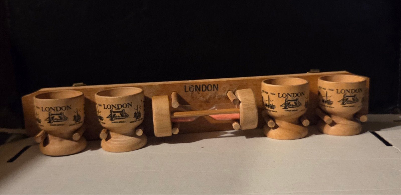 London Souvenir Eierdoppen set, Ophalen of Verzenden, Nieuw, Hout