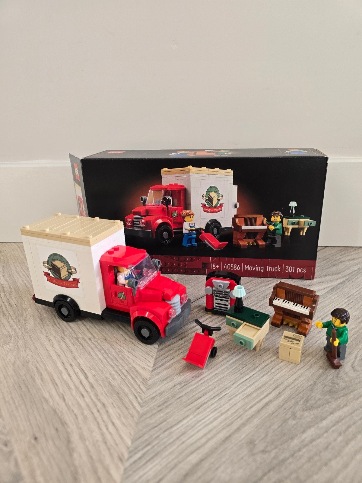 Lego moving truck set nummer 40586, Kinderen en Baby's, Lego, Ophalen of Verzenden, Zo goed als nieuw, Compleet
