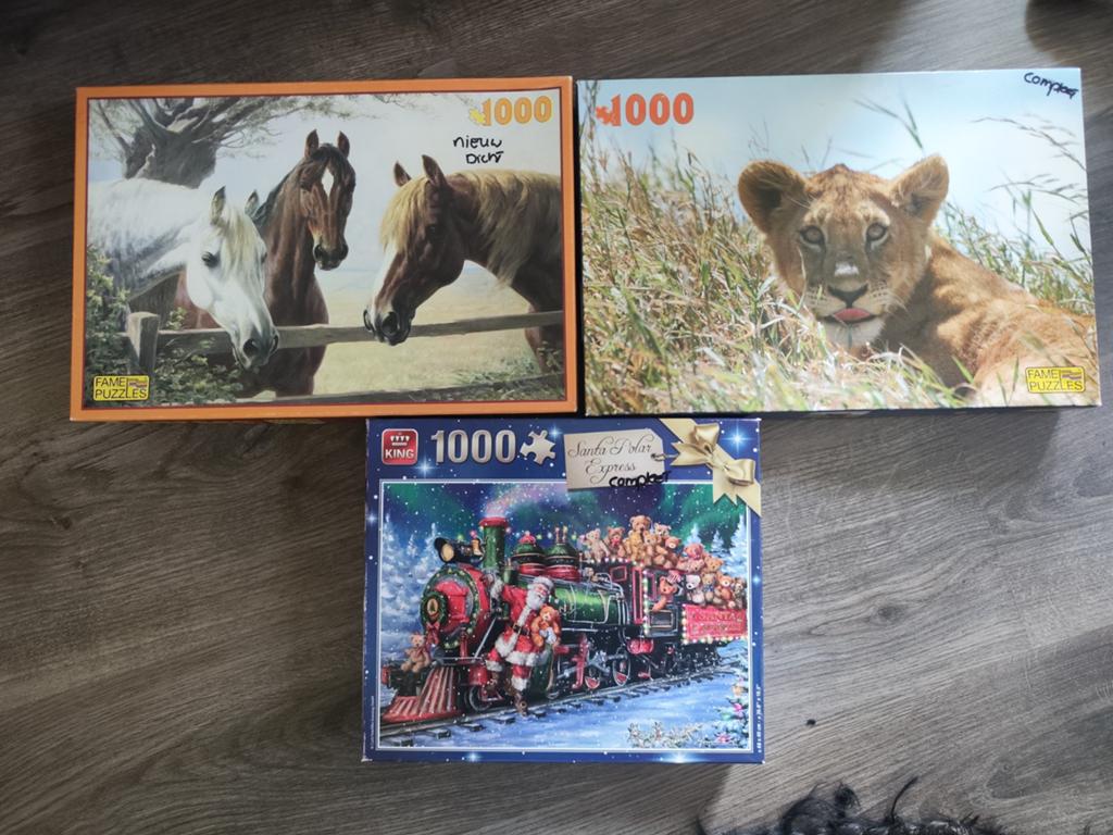 Puzzels, Ophalen, 500 t/m 1500 stukjes, Zo goed als nieuw