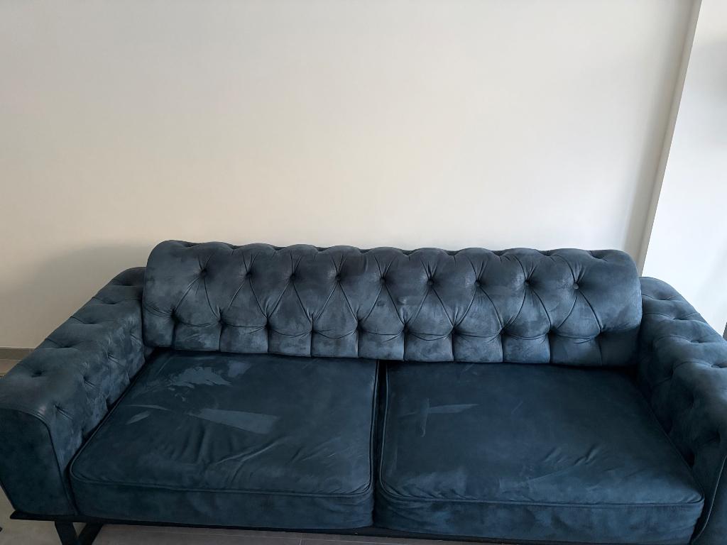 Chester bank set voor 5 personen, Huis en Inrichting, Ophalen, 75 tot 100 cm, Zo goed als nieuw, Rechte bank